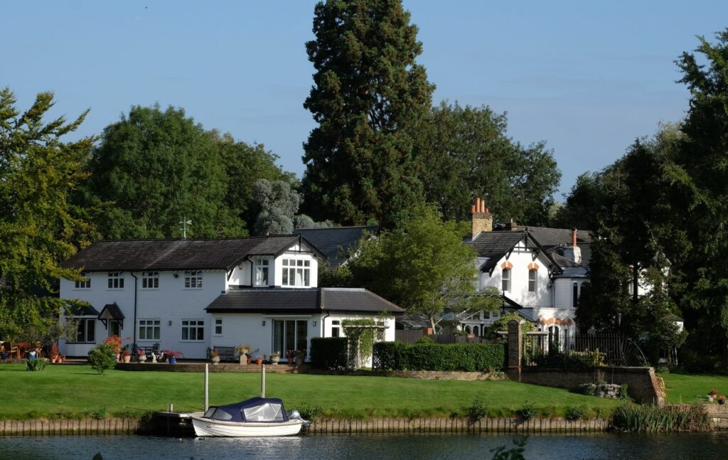 Riverside property in Weybridge Surrey
