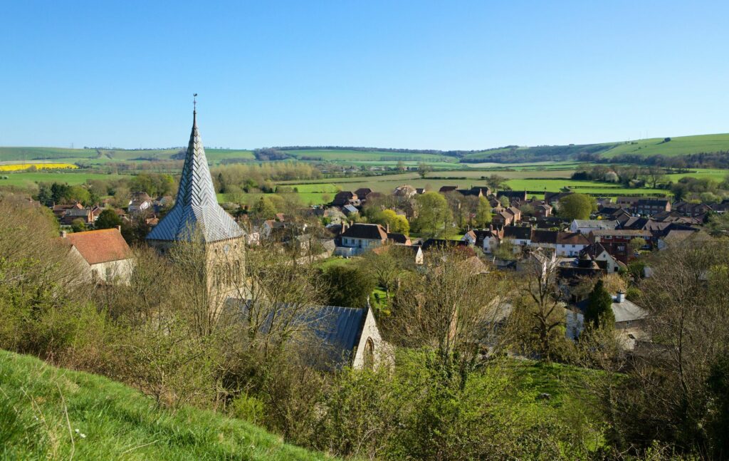 Village in the Meon Valley in Hampshire
